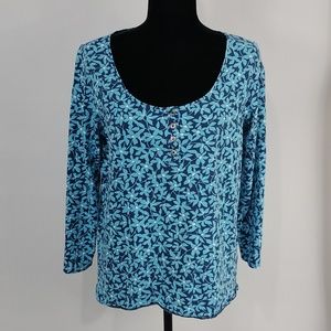 Draper James Floral Henley